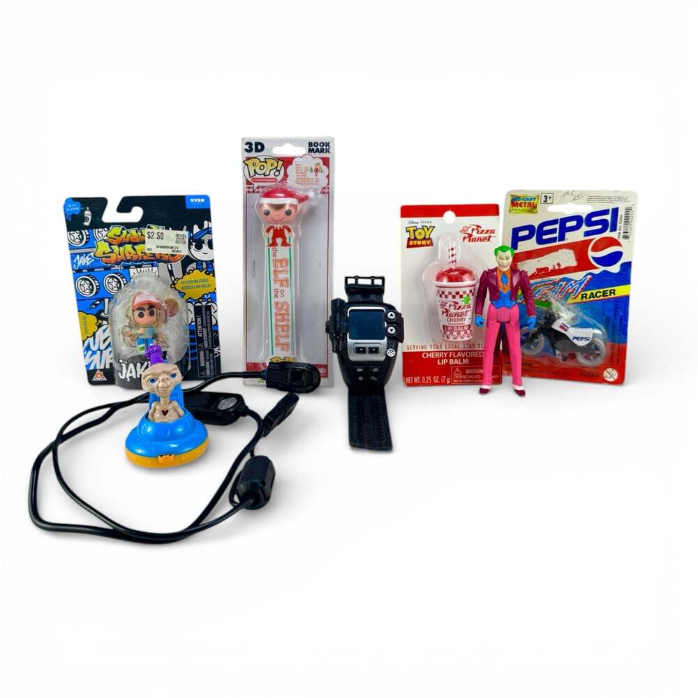 Toy Lot: Subway Surfers Jake, Pepsi Die-Cast Motorcycle, Joker Figure and more